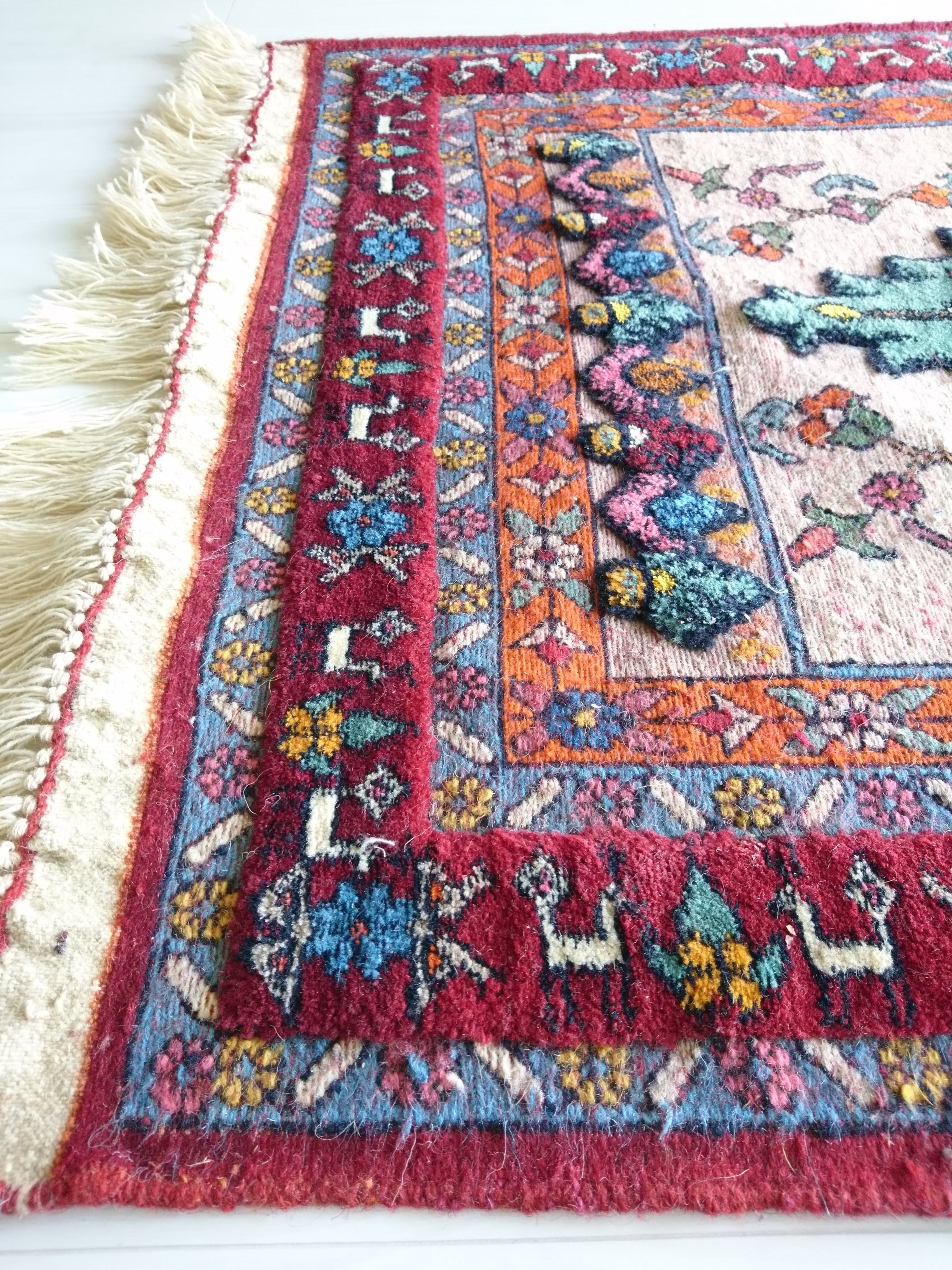 ペルシャ絨毯 手織り 草木染 スィールジャーン産 205x160 Sirjan
