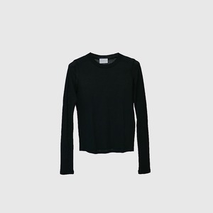 シアーロングスリーブTシャツ(ブラック)