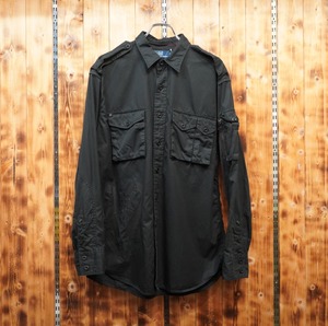 ralphlauren R2 長袖シャツ L/ラルフローレン 00s