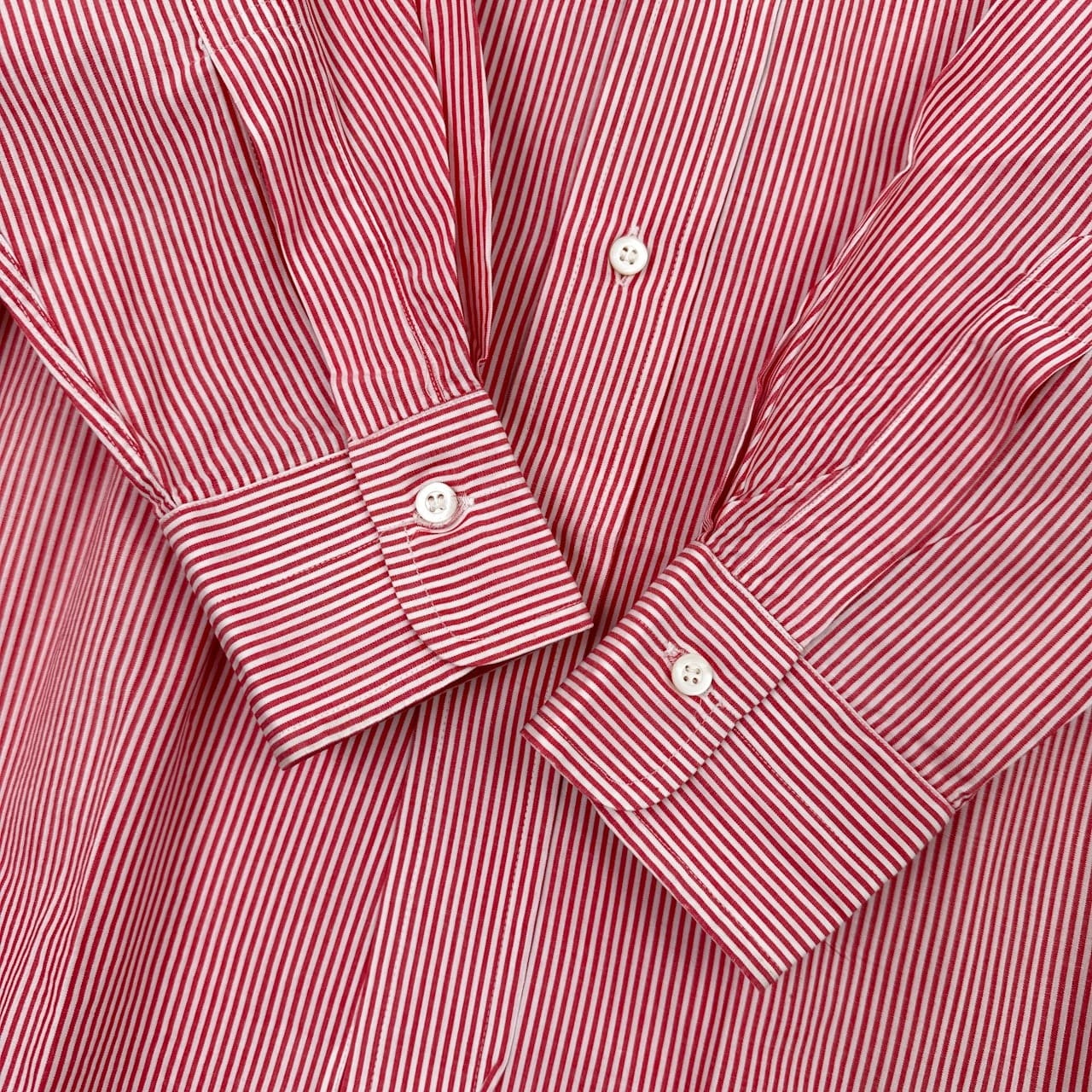 Kent ケント GANT ストライプ ボタンダウン 長袖シャツ 39/レッド ホワイト/ヴィンテージ