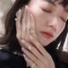 SET RING || 【通常商品】SHIORI TAKESUE / SILVER MINI ROUND SHAPED CLEAR RING SET || 3 RINS || SILVER || CRSS0409N