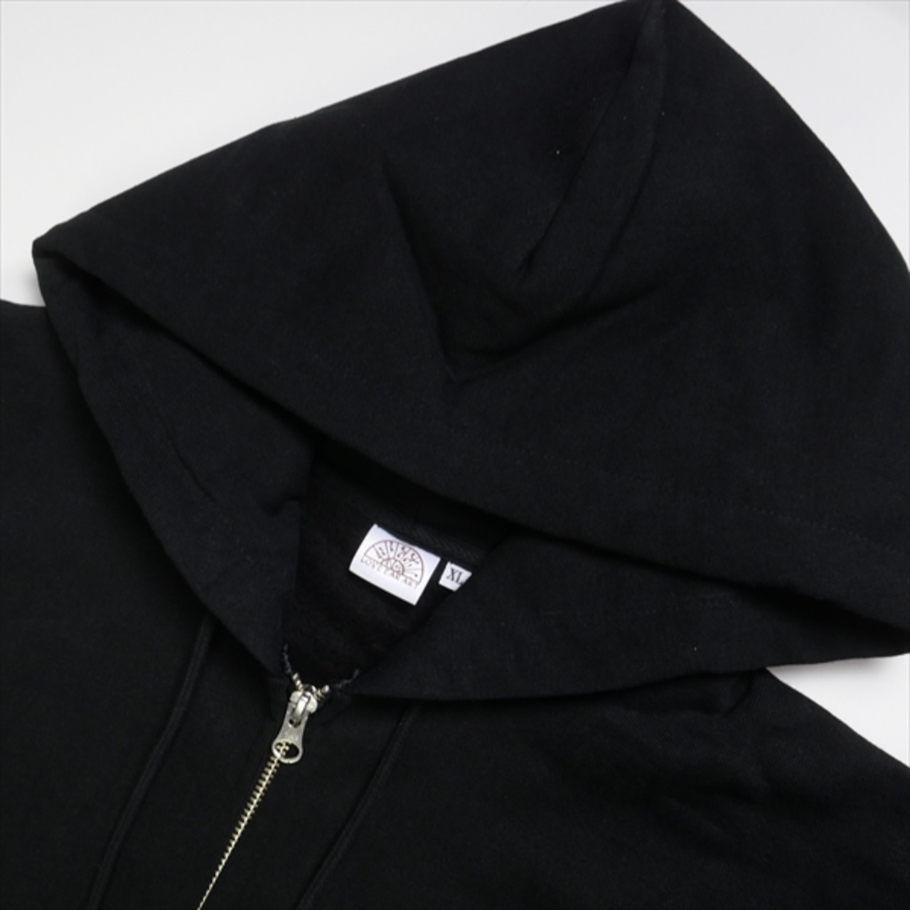 Size【XL】 LOVEEARART ラブイヤーアート ZIP HOODIE BLACK ジップ 
