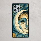 受注生産 iPhoneケース 太陽と月の顔の星図｜星図アート STAR014B