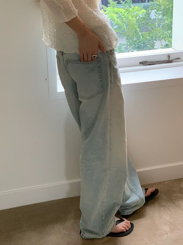 (即納) ounce / Brush denim pants XSsize