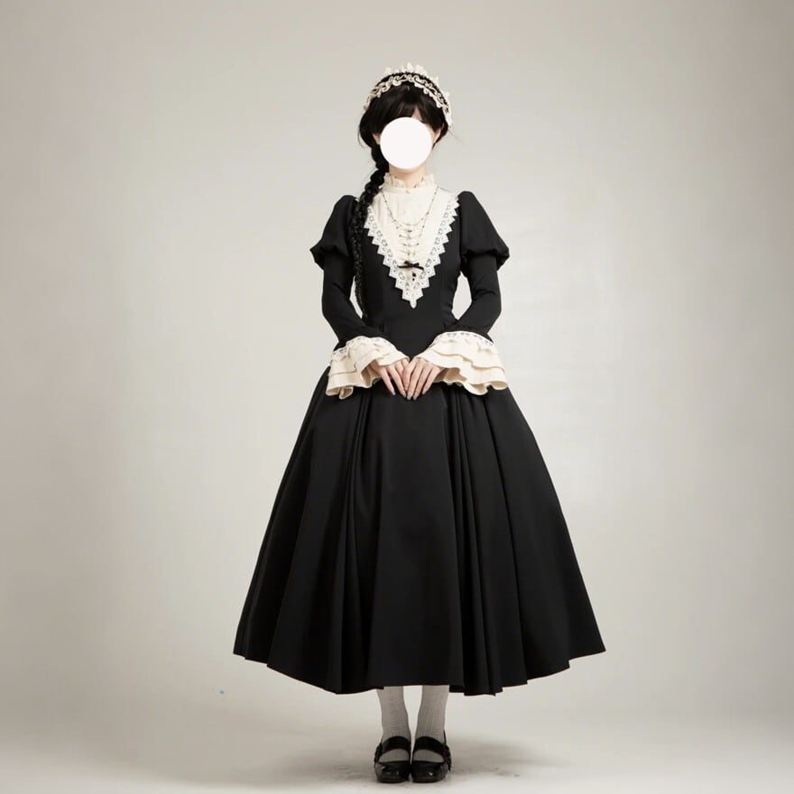 ヴィクトリアンメイド｜黒×白の静謐な佇まいが際立つクラシカル4点