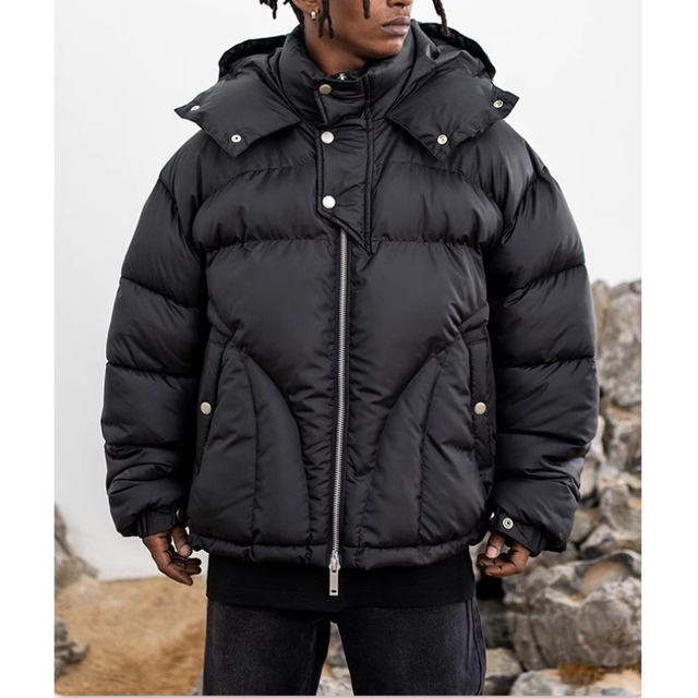 【DRIP3492】D/B Plain Hoodie Cotton Jacket