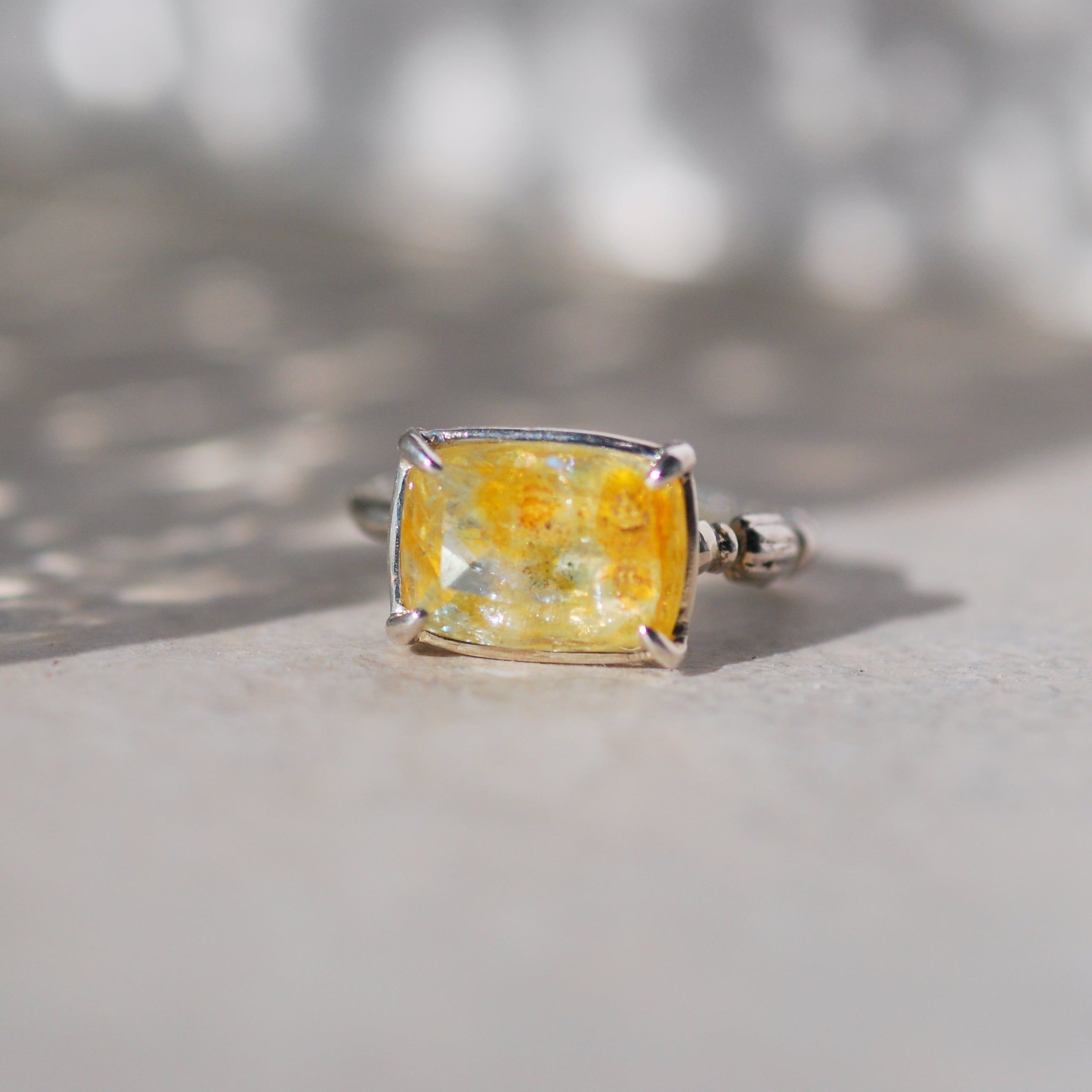 インクルージョンアクアマリン リング 【1点限り】 | DoubleMoon jewelry