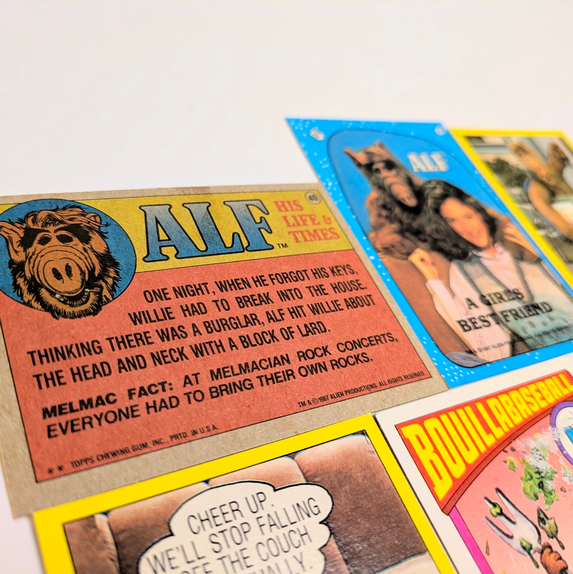 ☆送料無料！☆1987年製 Topps【 ALF（アルフ）Series 1 】VINTAGE