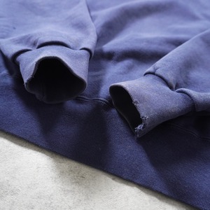90s L.L.Bean × Russell henry neck sweatshirt solid navy XL 古着