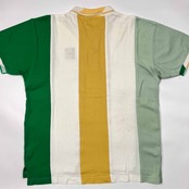 90s KENZO GOLF ケンゾーゴルフ ストライプ 半袖 ポロシャツ 4/マルチ メンズ 希少 レア ビンテージ