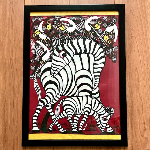 格安sale品✨✨ティンガティンガアート　サービスフレーム付き　原画　40×30cm  T-ym4