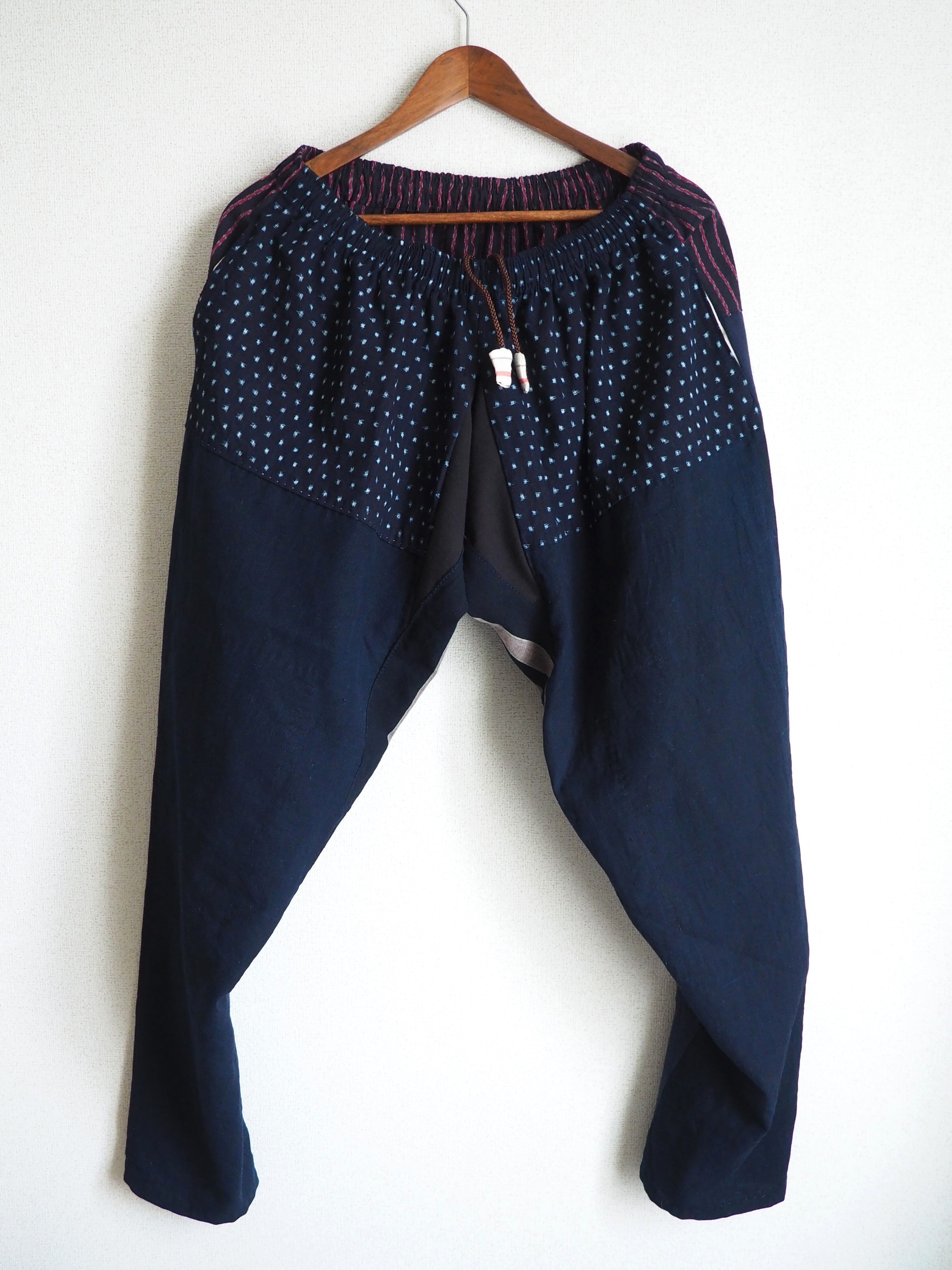 和モダン　モンペ　一点物 もんぺ」一点物 古布 木綿 新品野良着 | 雪中野良着 昔に倣った新品