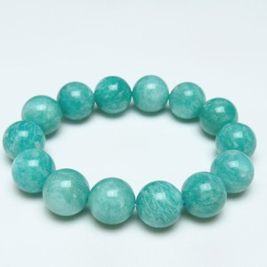 アマゾナイト ブレスレット 15mm 一点物 おまかせ便 111-40979