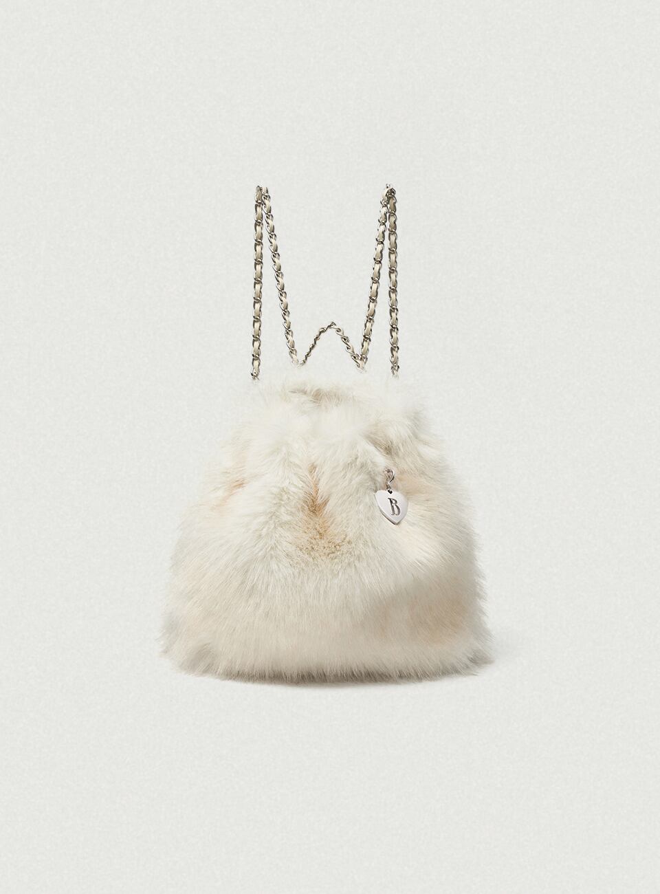 The Barnnet] Ivory Fur Drawstring Backpack 正規品 韓国ブランド