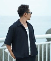 【#Re:room】PLEATS SHORT LENGTH BIG SHIRTS［RES102］