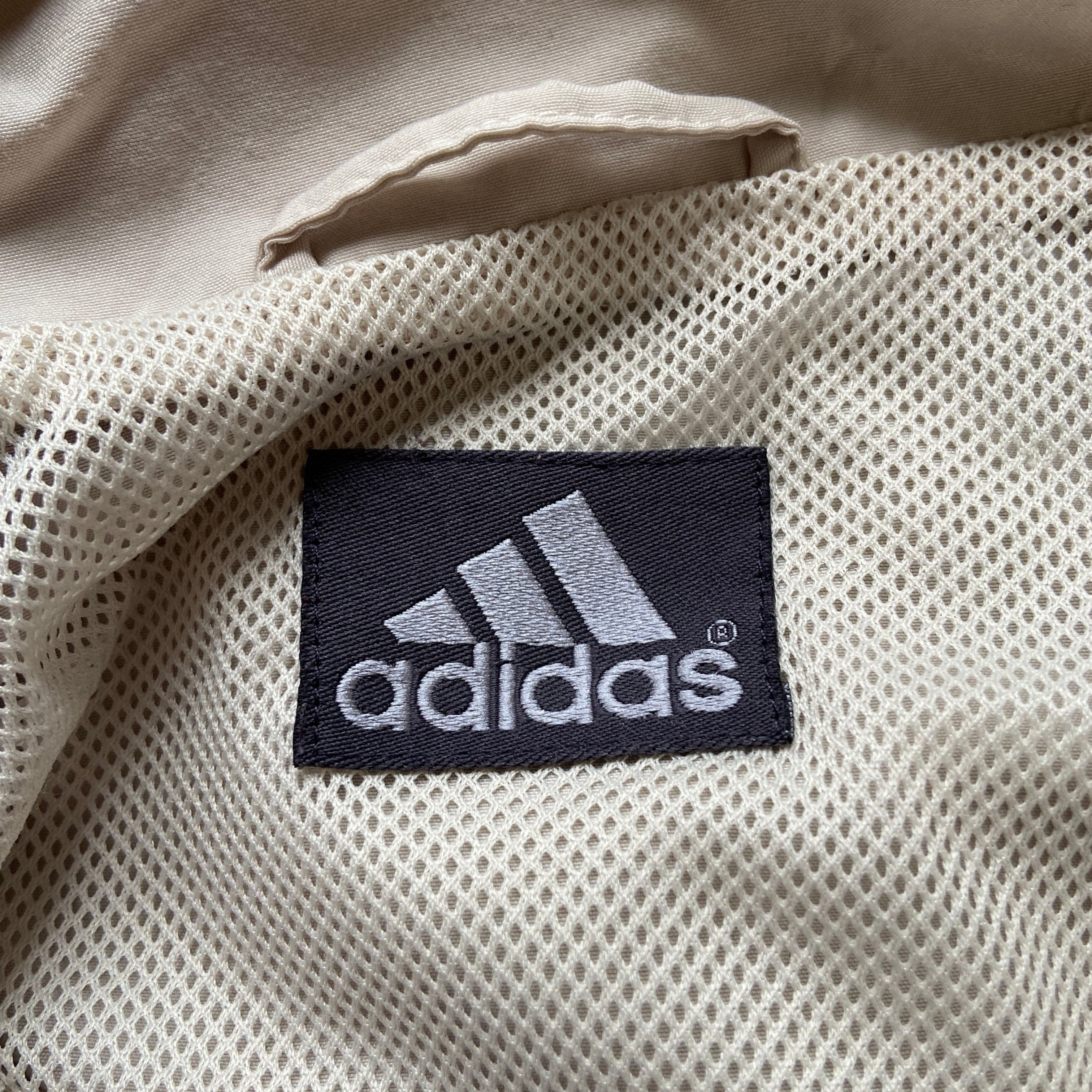 00s adidas フロントロゴ ナイロンプルオーバー