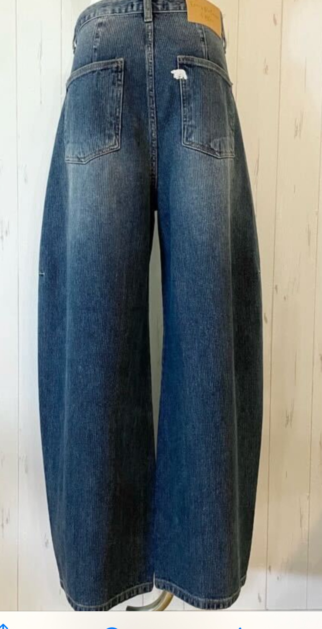 ルスポレ　マイクロストライプカーブデニム　25316096