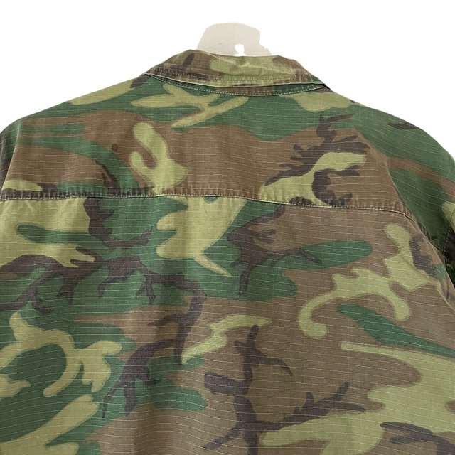 60's U.S.ARMY ERDL Green leaf Jungle fatigue jacket 5th【M-S ...