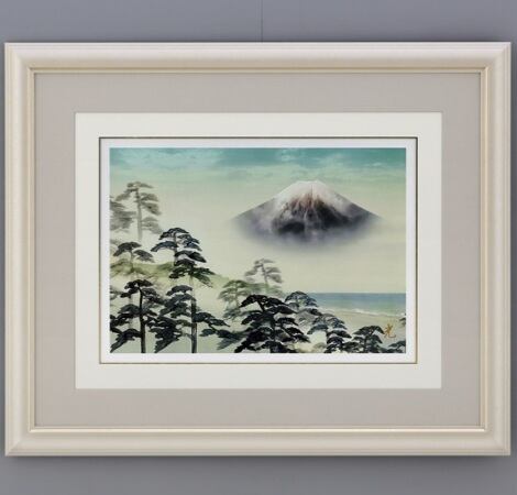 額装付き 柚木沙弥郎 日本民藝館 「型染山羊文暖簾」限定ポスター 額装付き 柚木沙弥郎 日本民藝館 「型染山羊文暖簾」限定ポスター