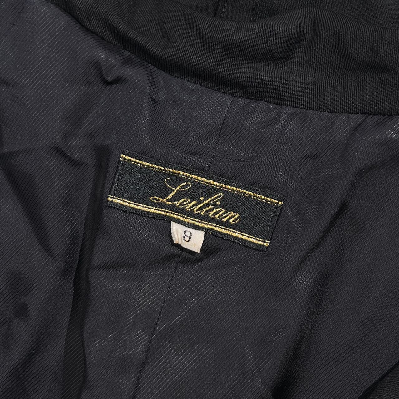 Leilian レリアン フード トレンチ風 ハーフコート ジャケット 9/ブラック系 レディース