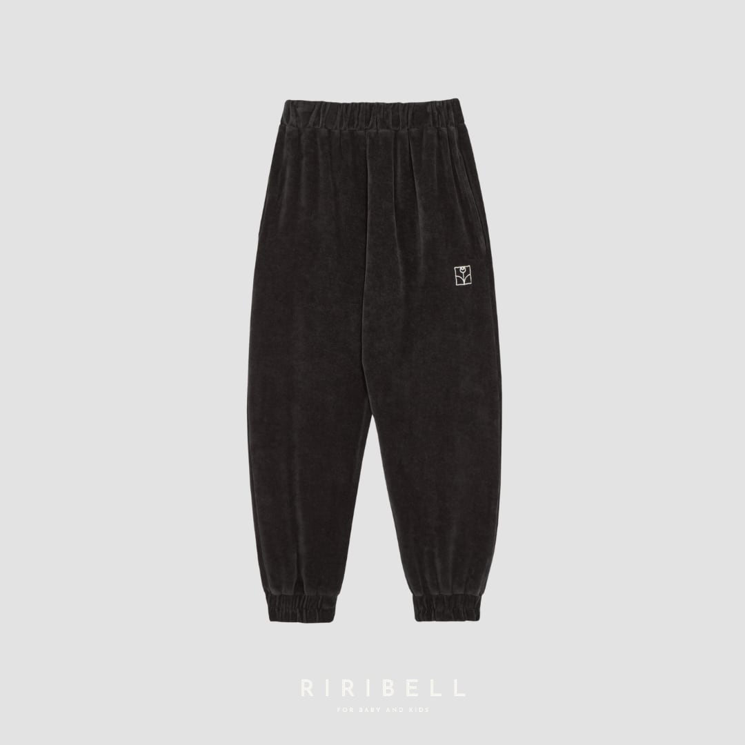 【The Campamento】Grey Velour Jogging Trousers