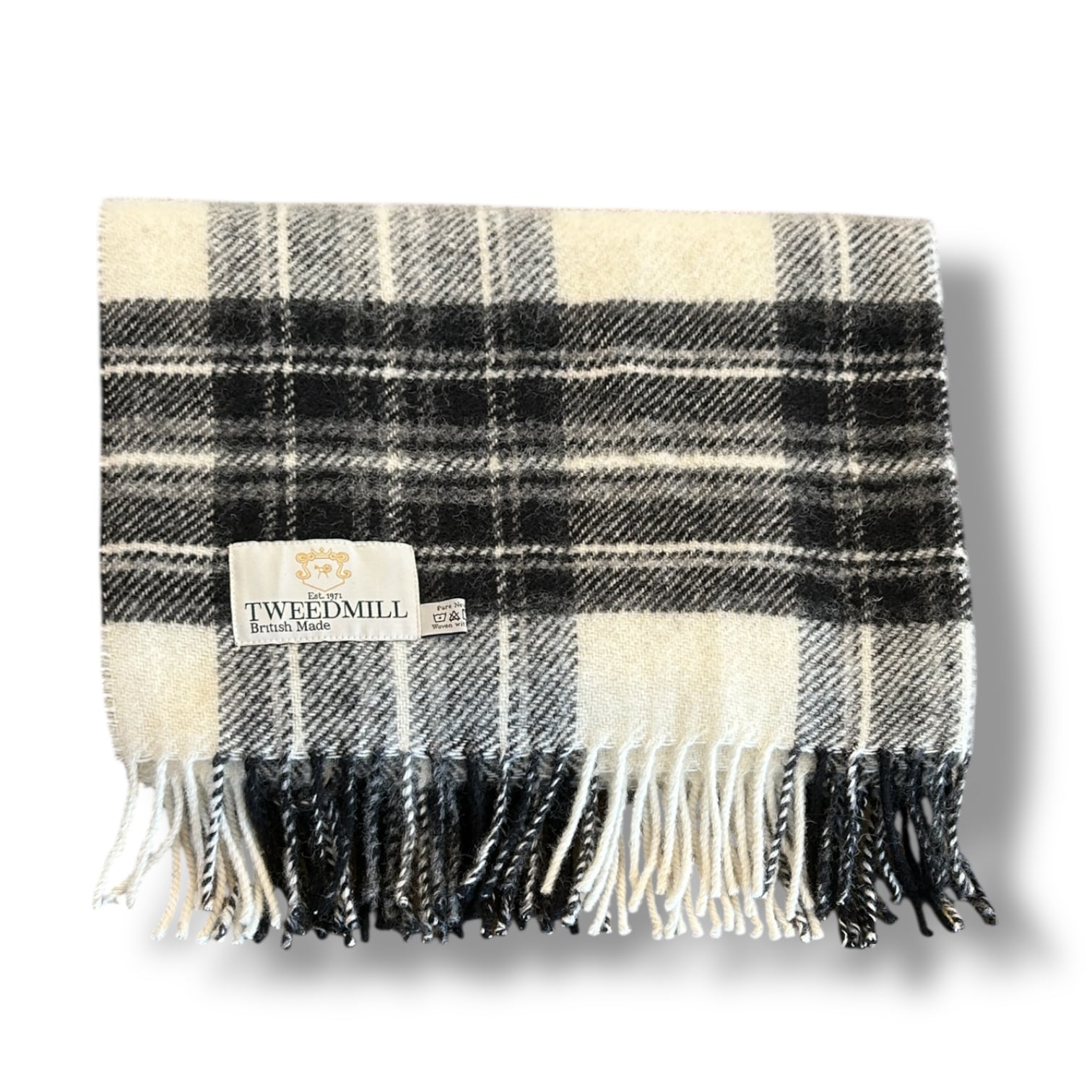 SHAWL-Grey Dress Stewart〖TWEED MILL〗ショール ツイードミル グレードレススチュワート