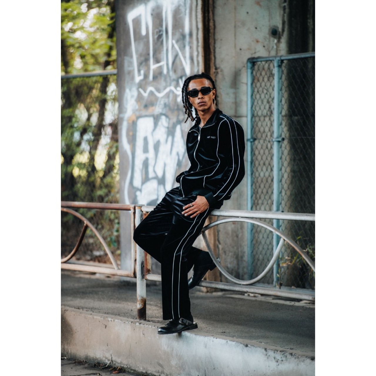 LAST NEST / velour track jacket V2