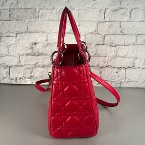 【最終処分SALE】DIORレディディオール  レザー ショルダーバッグ ピンク A-11625