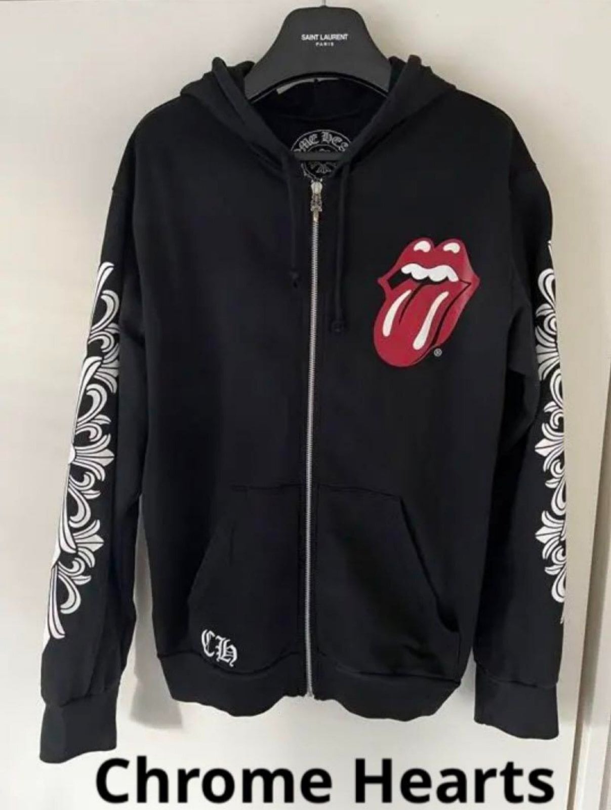 CHROME HEARTS クロムハーツ ローリングストーンズ コラボ パーカー フーディー メンズ