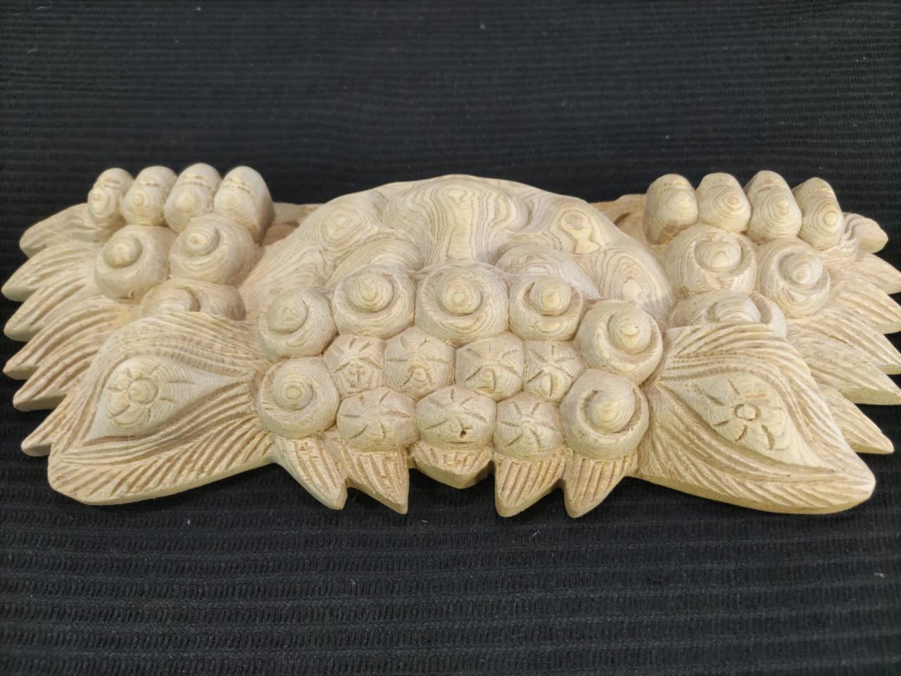 【獅子噛み】幅30cm 魔除け！ 祭り、山車、神輿 だんぢり彫刻部材