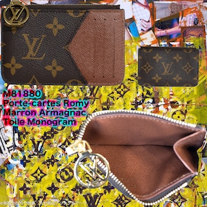 ルイ・ヴィトン：カードケース ポルト カルト・ロミー／モノグラム（アルマニャック）／M81880／Louis Vuitton Porte-cartes Romy Card Holder Armagnac Brown Monogram coated canvas