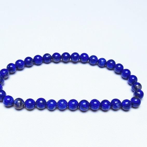 ラピスラズリ ブレスレット 5mm 一点物 メール便可 [M便 1/10] 111-48506