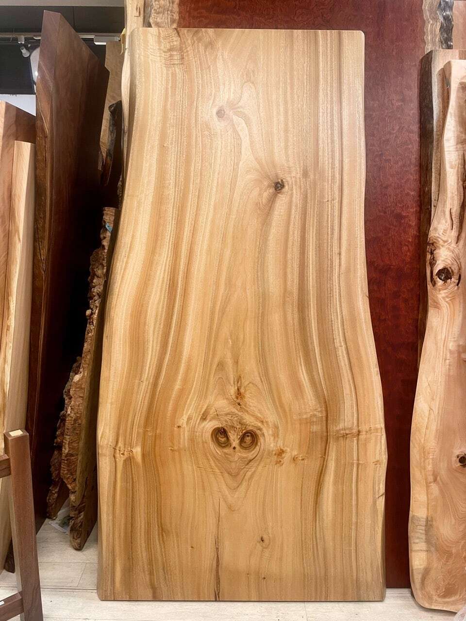 楠（クス）_1900×750-860-960×60_横浜元町店_テーブル天板/一枚板