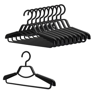 【特価処分】シンコハンガー(Shinkohanger) 衣類用ハンガー F-Fit 形態安定シャツ用ハンガー2本組×5セット ブラック 日本製 ラック ズボン 洗濯 タオル スラックス バスタオル ネクタイ 頑丈 かたくずれ防止 物干し スカート パンツ 押し入れ 収納 コート スーツ 012888
