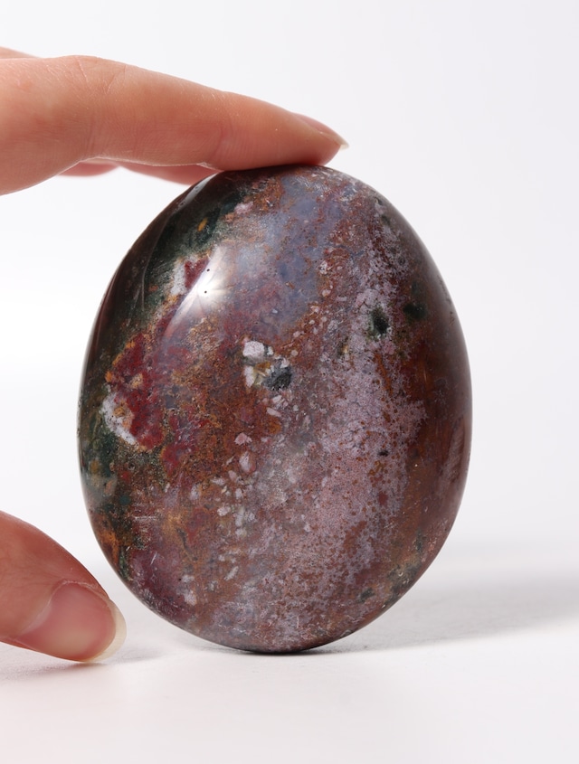 BIG SIZE! OCEAN JASPER PALM STONE