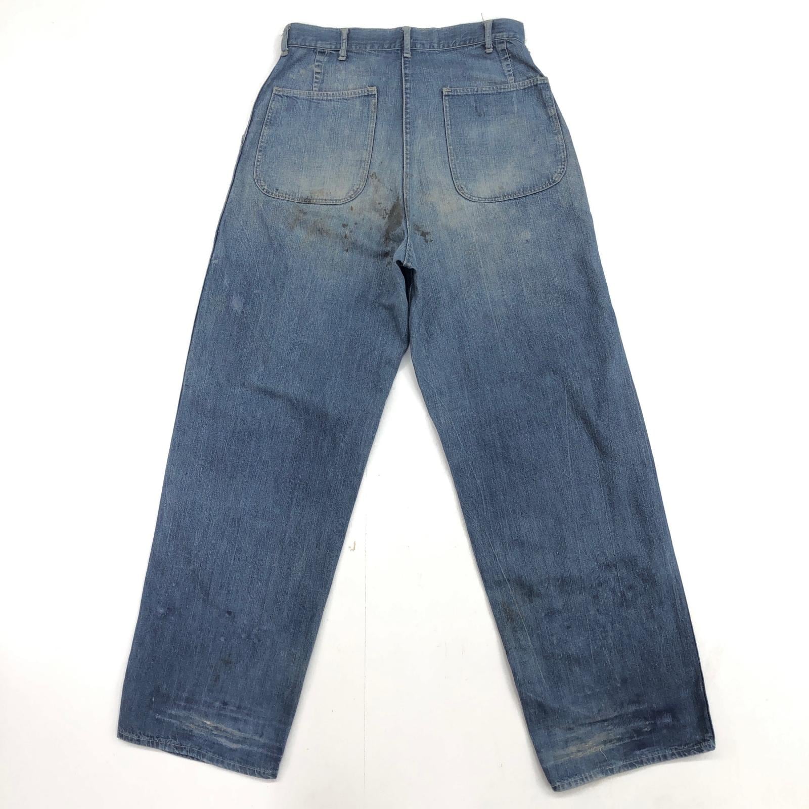 U.S.NAVY M-45 40- 50年代 デニム トラウザーズ デニム パンツ デニム