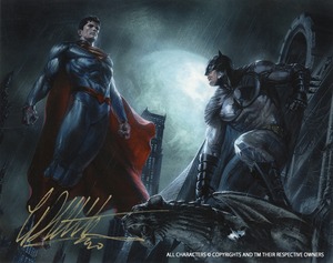 ガブリエーレ・デッロット『BATMAN AND SUPERMAN』版画