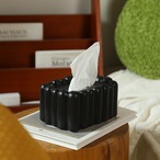 ティッシュボックス カバー ホルダー スカラップ おしゃれ モダン インテリア 雑貨 シンプル デザイン 卓上 置物 北欧 可愛い