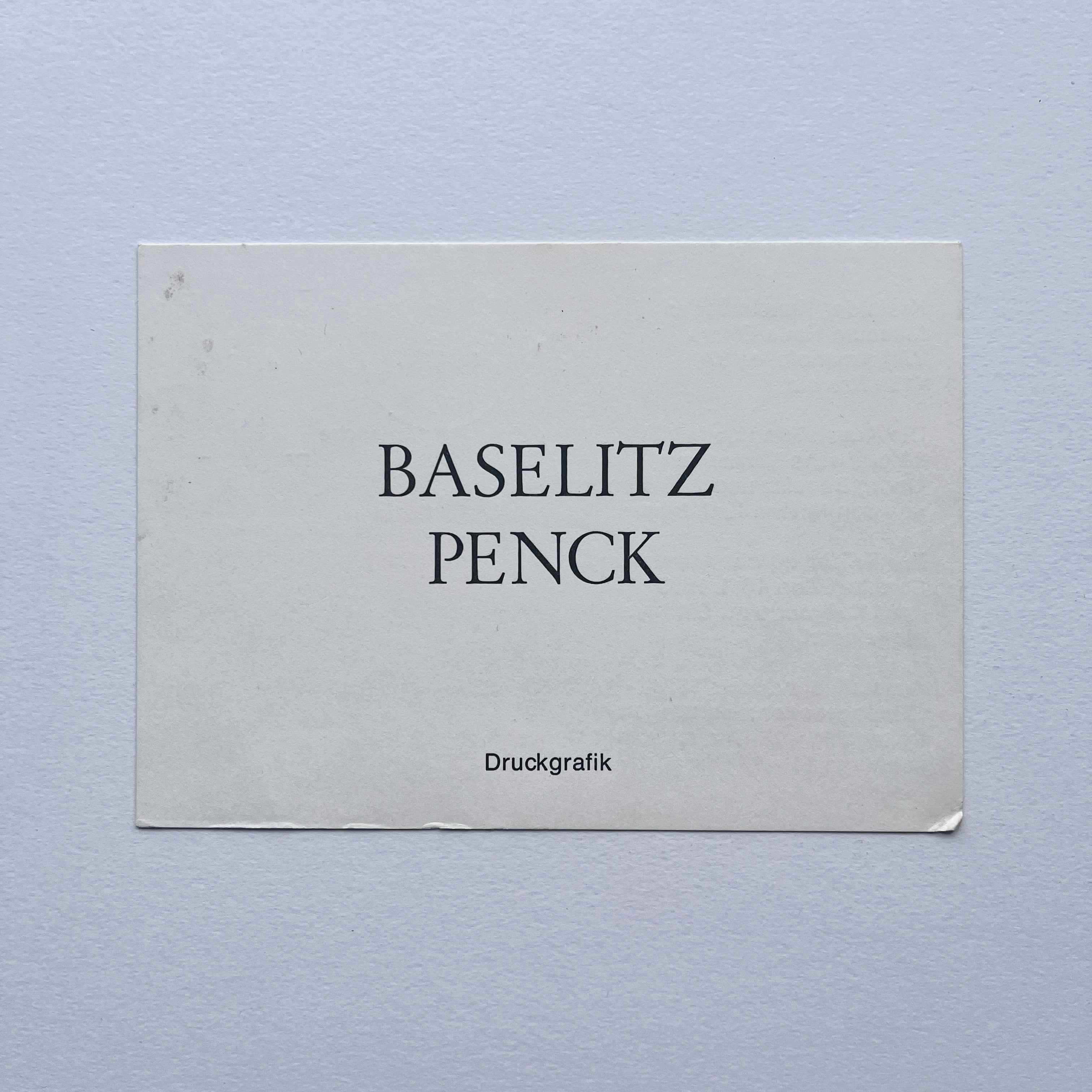 【インヴィテーションカード・エフェメラ】バゼリッツ　A.R.ペンク　Georg Baselitz  A. R. Penck　Krefelder Kunstmuseen/Museum Haus Esters　1983　[310195181]