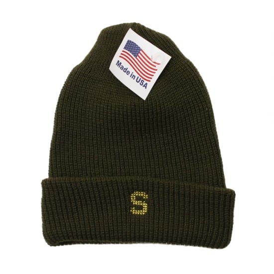 S LOGO WATCH CAP #BROWN