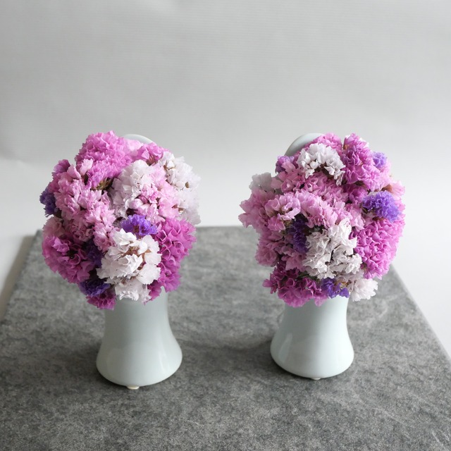 仏花　お供え花　メモリアルフラワー　一対　2個SET　ドライフラワー