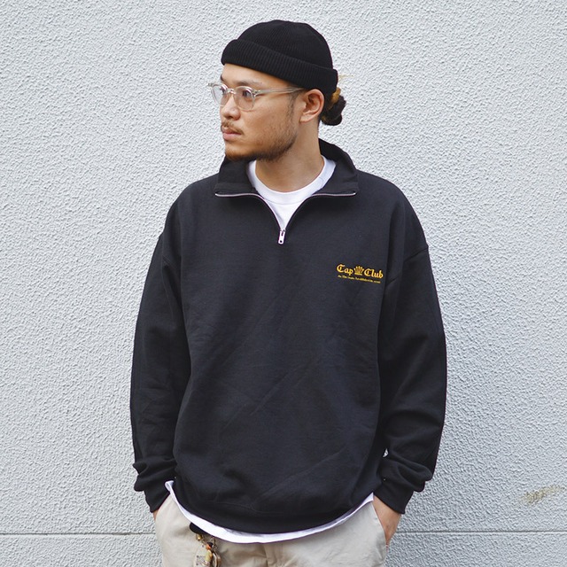 Hotel Logo Halfzip Sweat Shirts (BLACK)