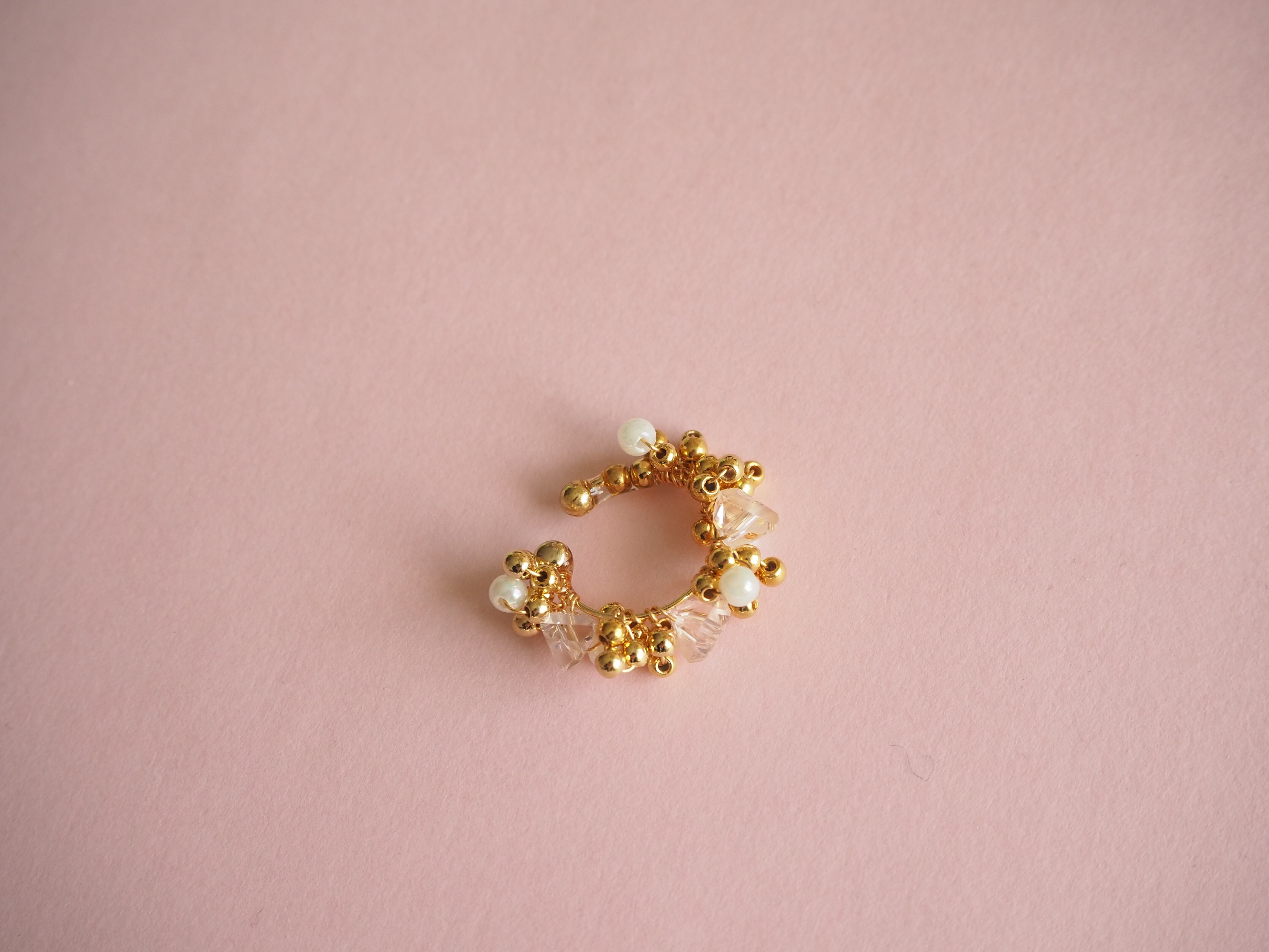 metal beads earcuff | chouette（シュエット）