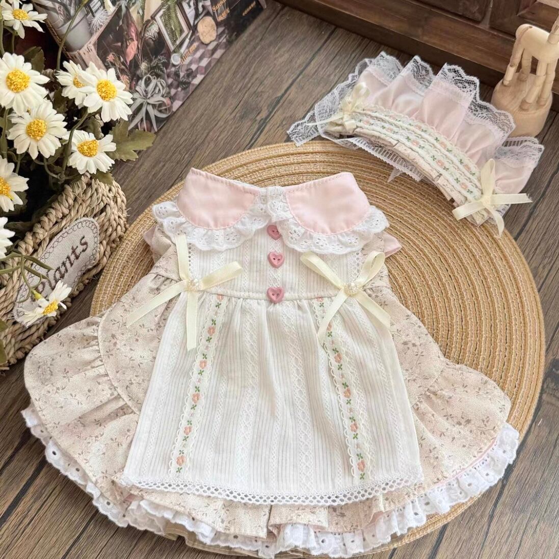 フレアデザインのピコットレースワンピース 00440