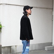 INTERIM / 9W LINEN COTTON CORDUROY PIPING DOUBLE JACKET