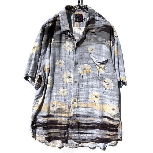 [JAMS WORLD - Made In USA] Vintage Rayon Aloha Shirt [1990s-] Vintage Rayon Hawaiian Shirt