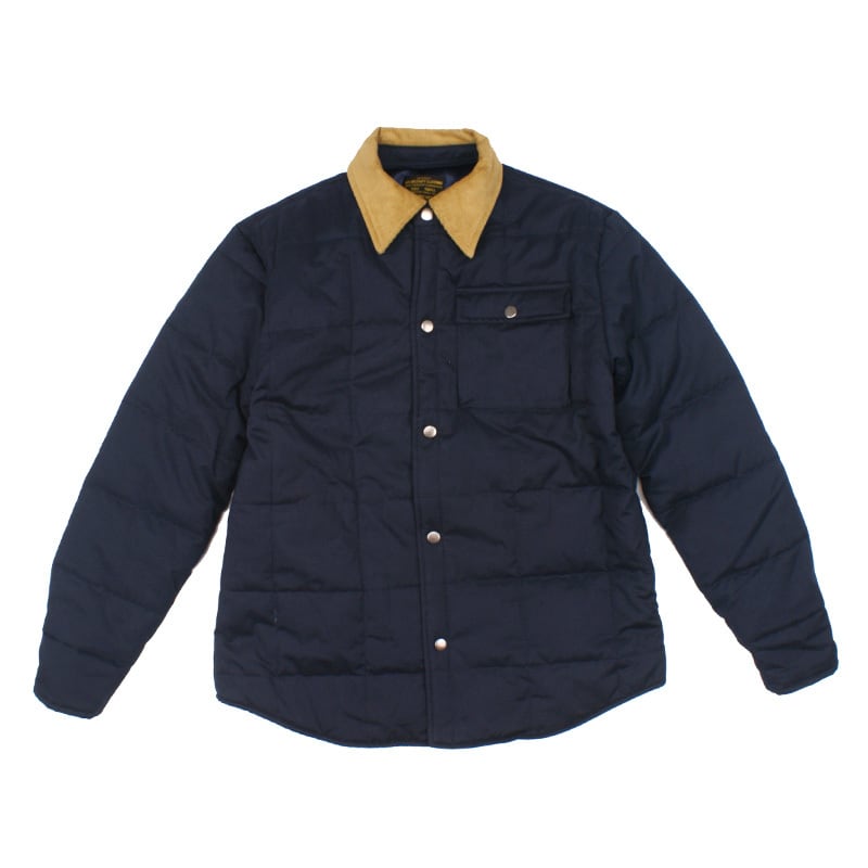 撥水加工 シャツタイプ 厚手 中綿キルティングジャケット 2色 L0144