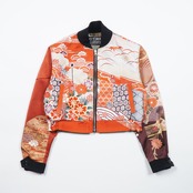 【BJK-L006】再構築リバーシブル着物ボンバー KIMONO REVERSIBLE BOMBER JACKET