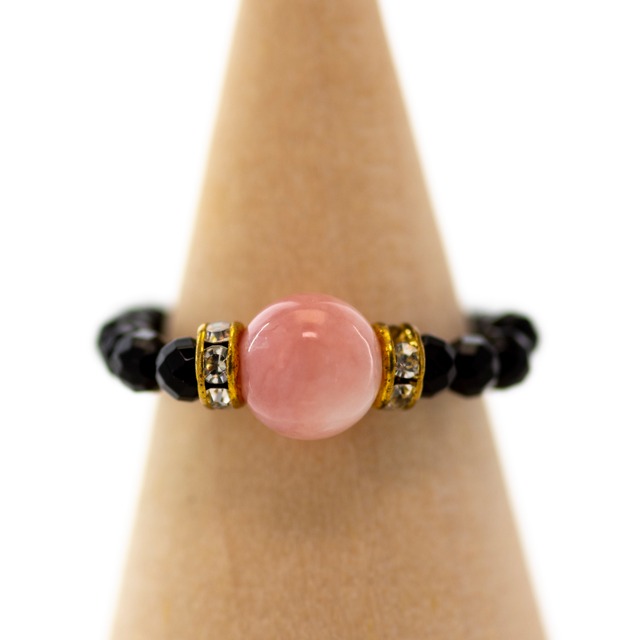 【10月：ピンクオパール】誕生石 Birthday Ring（全12種類）