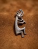 【80's Vintage】Navajo / Albert Nells - Kokopelli Silver Pin & Pendant